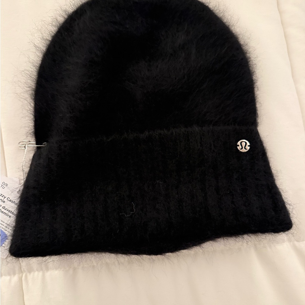 lululemon athletica Black Fuzzy Beanie